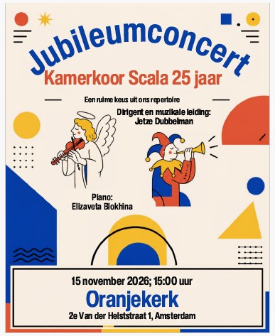 Flyer Jubileumconcert 15 - 11 - 2026
